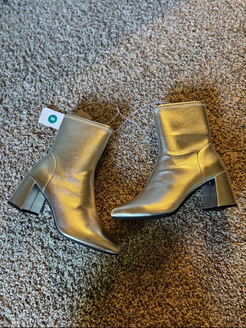 Silver Heeled Booties
